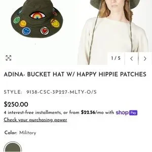 NWT Lauren Moshi Patches Adina Hippie Hat Lauren Moshi | Accessories | Nwt Lauren Moshi Patches Adina  main image 4